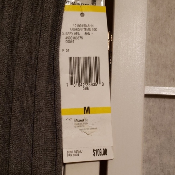 OWT JONES NEW YORK KNIT COLLECTION GREY SKIRT SZ M - Picture 6 of 8